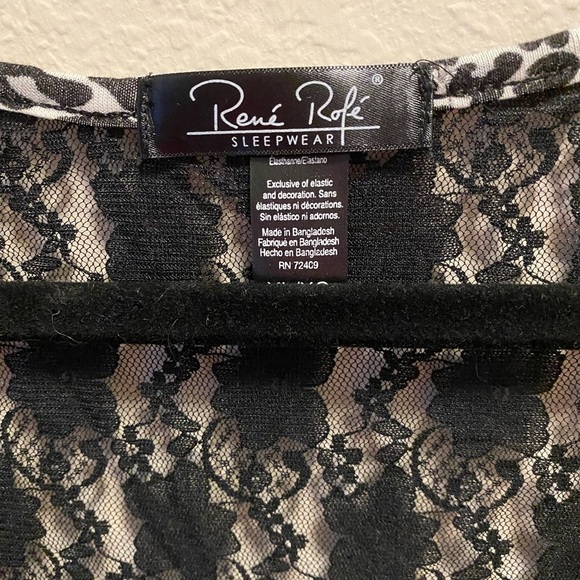 Rene Rofe Leopard Sleep Tank & Sleep Short With Lace Trim Size XL New W/O Tag - Picture 3 of 10